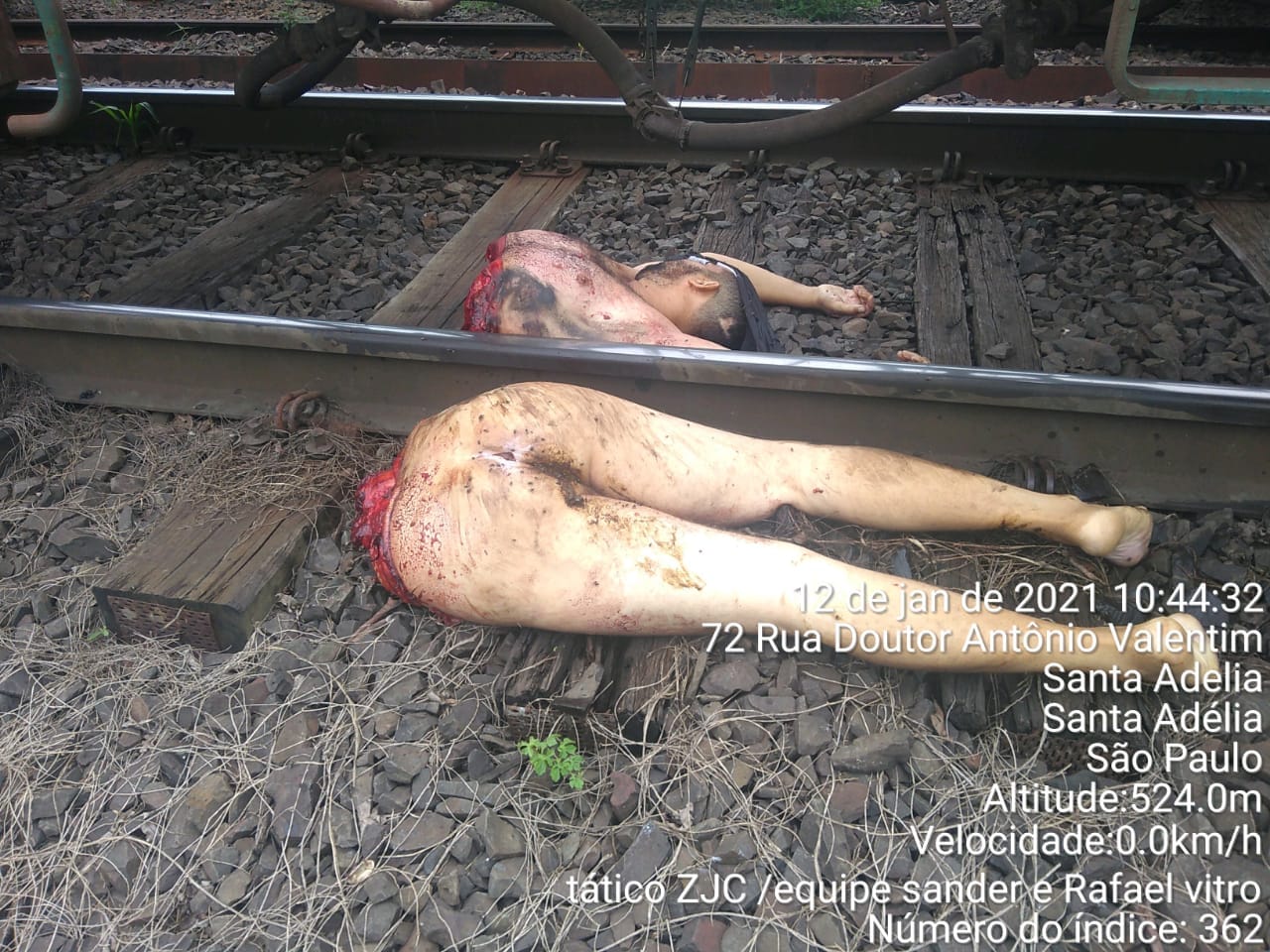 Brazil – Man Cut in Half on the Train Tracks