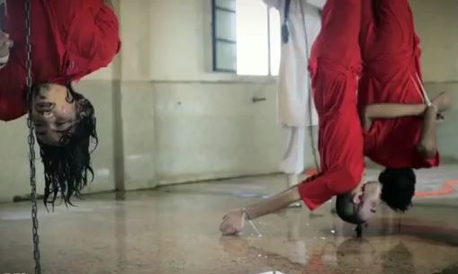 Gore video - Isis the house of slaughter, slit the throats of hostages