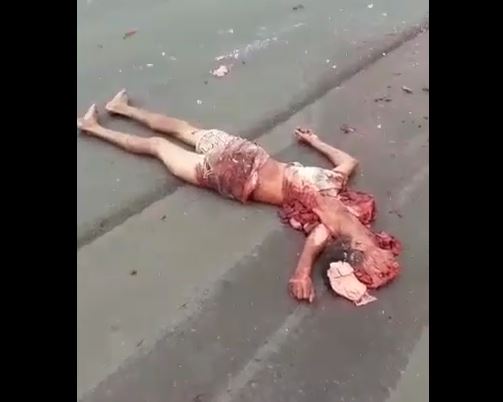 Gore video-  Brazil Man Dies After Being Hit By a Truck