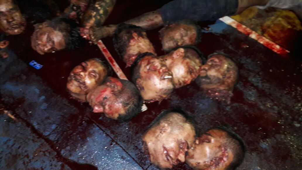 Massacre in brazil prison a lot of headless corpses