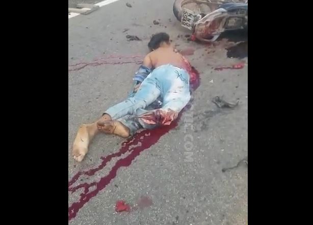 2022 accident video- The man was destroyed after he got into a serious accident