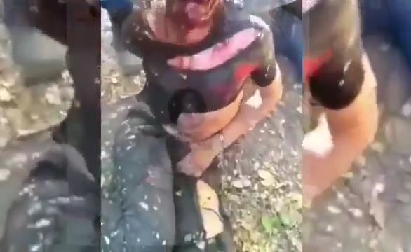 CJNG torture video - The man was poured alcohol on his head and set on fire