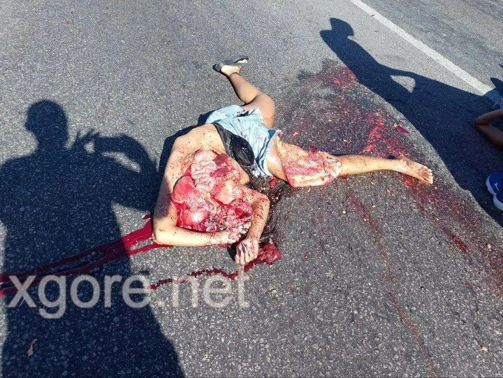 Horrific Bus-Motorcycle Crash in Brazil Leaves Two Dead- Including Woman Almost Completely Crushed