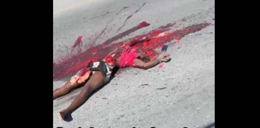 Haiti – Corpses crushed by trucks