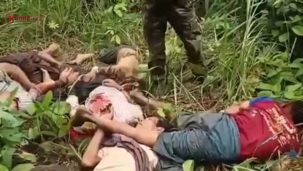 Video shows soldiers in Myanmar executing their enemies