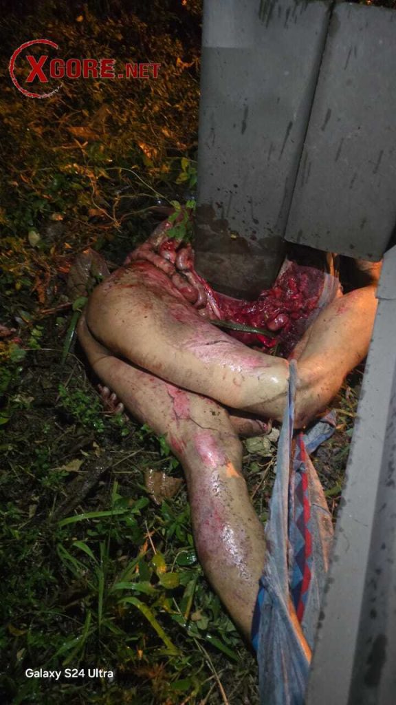 the body of a traffic accident victim was crushed