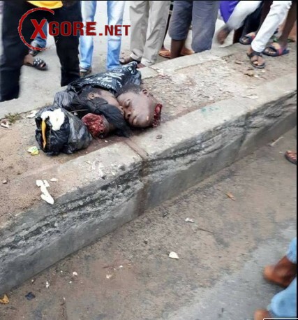 beheaded head in africa