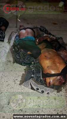 Ejido Acapulco, Guerrero – August 22, 2016: Two incomplete bodies were abandoned on the street-03