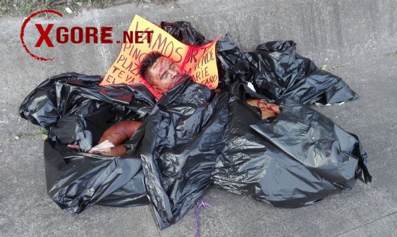 On Thursday afternoon, unidentified individuals dumped a sack containing a man’s body chopped into multiple pieces.