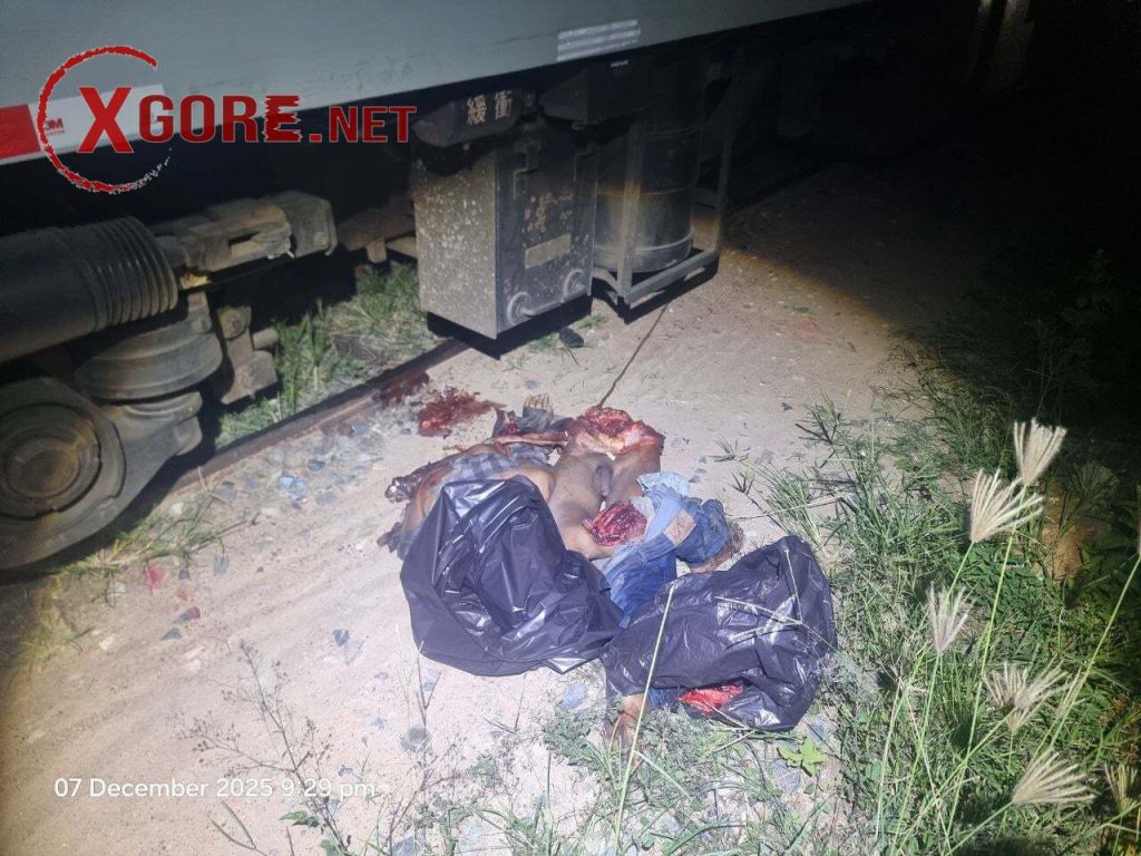 The young man was cut into pieces by the train-06