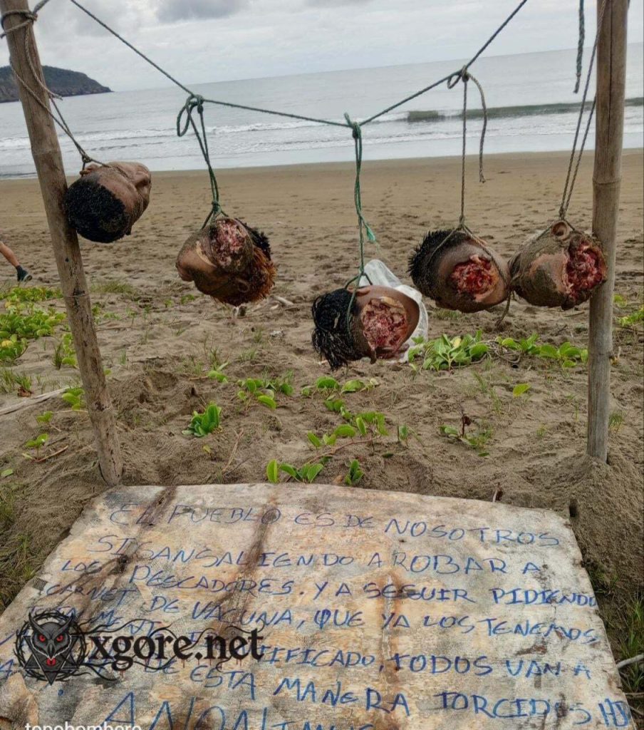 Gruesome Discovery: 5 Severed Heads Hung on Clothesline at Ecuador Beach with Narco Threat03