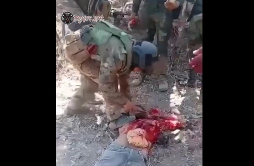 He was slashed open and his heart removed while he was still alive, then his head was cut off with a knife