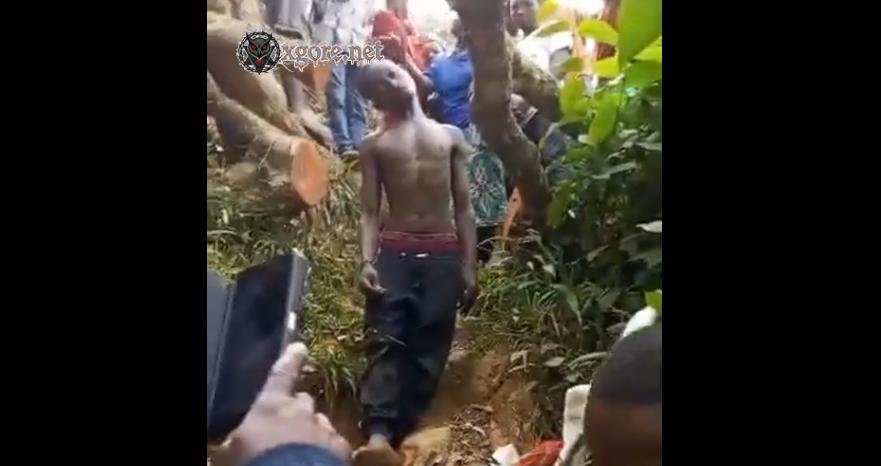 The corpse of a man who had been hanged was presumed murdered