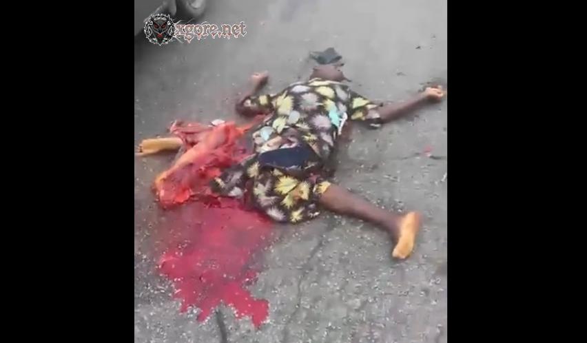 The man was crushed by the truck